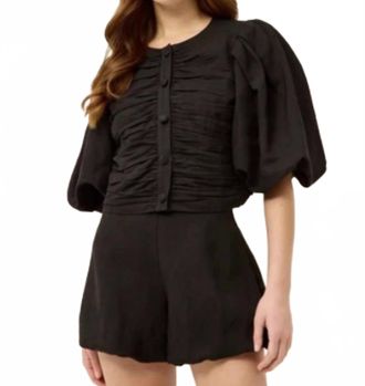 Marie Oliver Rowan Top In Black