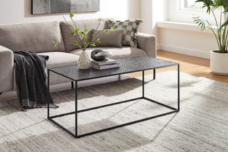 Salesfever Couchtisch »Couchtisch - Design trifft Funktionalität« 1 Stk. tlg. Glasplatte mit Strukturoptik