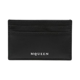 Alexander McQueen Alexander McQueen, Wallets & Cardholders, male, Black, Size: ONE SIZE Skull Logo Black Wallet