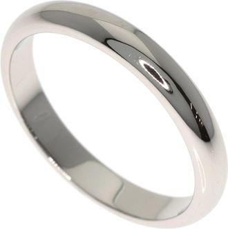 Cartier Platinum Platinum 950 Band Ring (Pre-Owned)