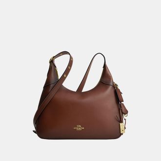 Coach Womens Ella Shoulder Bag - Brown Leather - One Size
