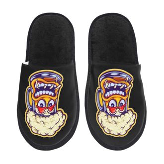 Generic Slippers Cute Foamy Beer Glass Fluffy Slippers Casual Warm House Slipper For Women Bedroom Winter L