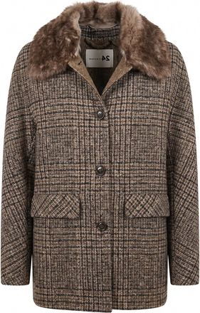 Manzoni24 Jacket With Shearling Details