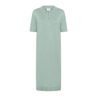 Saint Tropez Blue Surf Melange Polo Dress - female - Saint Tropez - Midi Dresses - Green - XS - Dresses