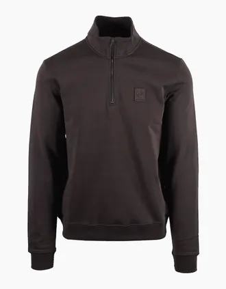 Belstaff Mens BELSTAFF CURATOR HALF ZIP ARMY GREEN - Size: 42