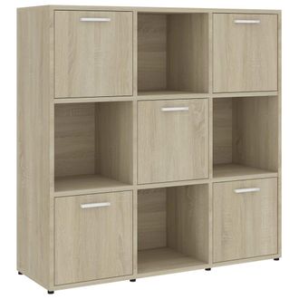 vidaXL Vidaxl - Estanter&iacute;a Madera Contrachapada Color Roble Sonoma 90x30x90 Cm
