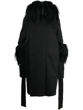 Rick Owens Cappotto imbottito Alice Gauntlet - Nero