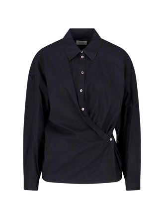 Christophe Lemaire Camicia In Cotone E Seta