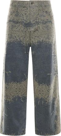 Amiri Wide Jeans - Heren - Loose Fit Jeans - Blauw - W32 - Katoen - Jeans