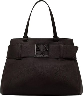 A|X Armani Exchange Susy Soft Shopper - Bags - Mujer - Marr&oacute;n - ONE SIZE