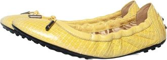 Tod's TodS Womens Leather Ballerina Flat (Authentic Pre-Loved)