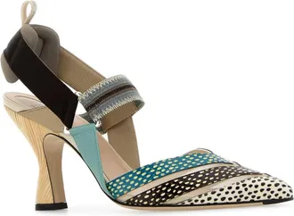 Fendi Womens Colibri Pump Multicolor