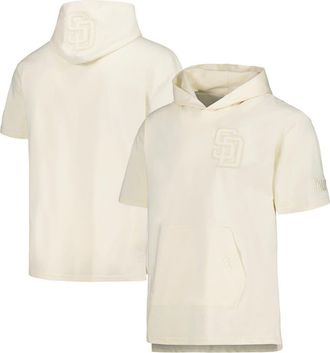 Pro Standard Mens Pro Standard Cream San Diego Padres Neutral Short Sleeve Hoodie T-Shirt at Nordstrom, Size Xx-Large