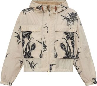 Moncler Giacca a fiori - Toni neutri