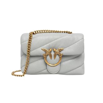 Pinko Baby Love Bag Puff - Dames - Schoudertassen - Grijs - ONE Size - Katoen - Tassen