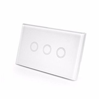 Trade Shop Trade Shop - Interruttore Touch Pulsanti In Vetro Temperato Ad Incasso Placchetta 503 1 A 4