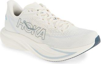 Hoka One One Mach 7 Running Shoe in Alabaster /Soaring Blue at Nordstrom, Size 11.5
