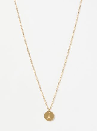 Simons Womens Alphabet character medallion chain