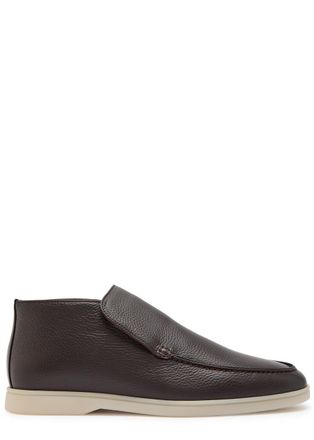 Aur&eacute;lien City Grained Leather Loafers - Brown - 11 (IT45 / UK11)