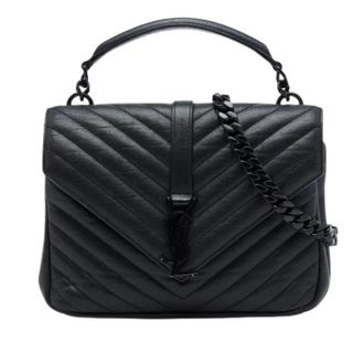 Saint Laurent Pre-owned College Satchel - - Pre-owned - Donna - Nero - ONE SIZE
