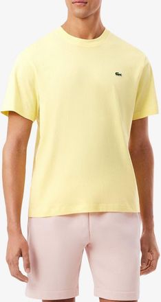 Lacoste Cotton Crewneck T-Shirt in Yellow at Nordstrom, Size 4