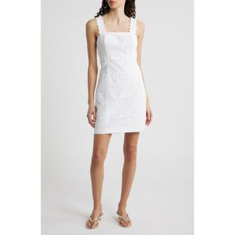Lilly Pulitzer Davis Sleeveless Minidress in Resort White at Nordstrom, Size 10