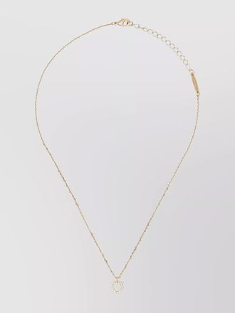 Ferragamo crystal link pendant necklace