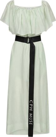 Copenhagen Muse Dames, Jurken, Groen, Maat: S Viscose