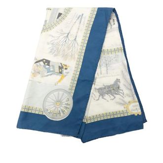 Herm&egrave;s Pre-owned Scarves, female, Multicolor, Size: ONE SIZE Pre-owned L Hiver en Poste Scarf