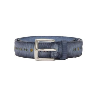 Orciani Belts, male, Blue, Size: 100 CM Blade Peak Belt