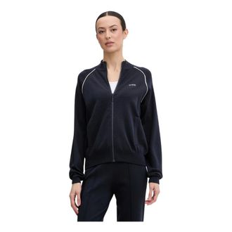 Guess Hoodies & sweatvesten, Dames, Blauw, S, Polyester, Laurene Zip-through