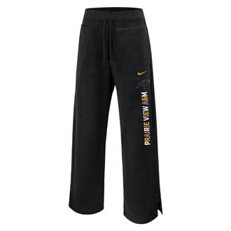 Nike Womens College (Prairie View A&M University) Phoenix Fleece Sweatpants in Black | ZW75589PVUN25-BLK