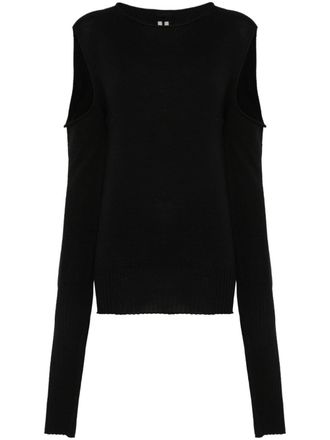 Rick Owens cape-sleeve sweater - Black