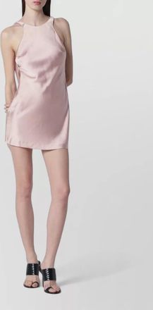 Andamane carmen halter mini dress open back