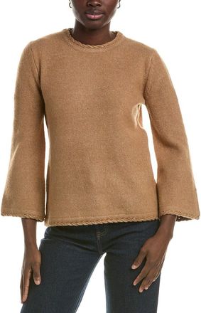 Anne Klein Braid Trim Wool-Blend Sweater