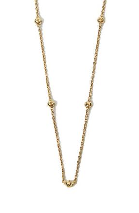 Argento Vivo Bead Station Necklace in Gold at Nordstrom