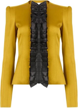 Nina Ricci Dames, Jassen, Geel, Maat: M Satijn