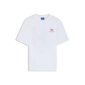 HUGO BOSS Cotton-jersey T-shirt with printed artwork
