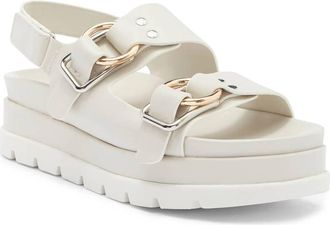 J/Slides Womens Blast Platform Sandal In Bone