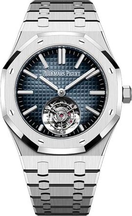 Audemars Piguet Royal Oak 50th Anniversary Flying Tourbillon Automatic Blue Dial Mens Watch 26730ST.OO.1320ST.01