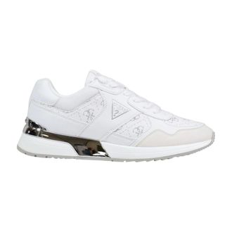 Guess Schoenen, Dames, Wit, 37 EU, Leer, Mickay Sneakers