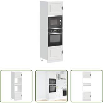 vidaXL Armadi da cucina - Armadi Forno 2 pz Kalmar Bianchi in Legno Multistrato