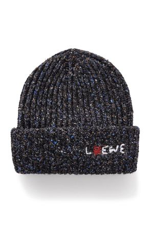 Loewe + Louis Wain Logo-Embroidered Ribbed-Knit Beanie