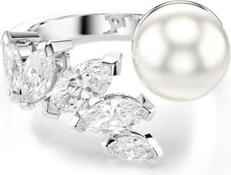 Swarovski Mesmera Open Ring - Dames - Ringen - Grijs - 55 MM - Accessoires