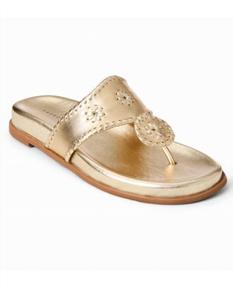 Jack Rogers Womens Sport Metallic Nappa Sandal In Platinum