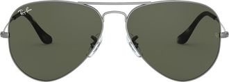 Ray-Ban Large Original 62mm Aviator Sunglasses in Trans Grey at Nordstrom