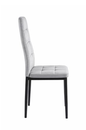 Regalos Miguel Packs Sillas Comedor - Pack 4 Sillas Lan Terciopelo - Gris Claro