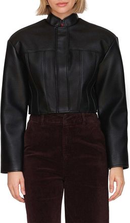 Avec Les Filles Vegan Leather Jacket