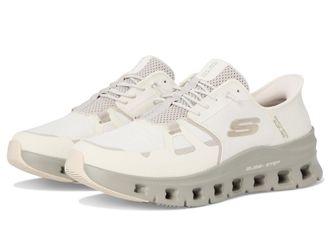 Skechers Mens Glide-Step Pro Slip-On Sneakers, Natural Mesh/Hotmelt, 10.5 UK