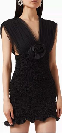 Alessandra Rich Ruched Satin Mini Dress Size XXS